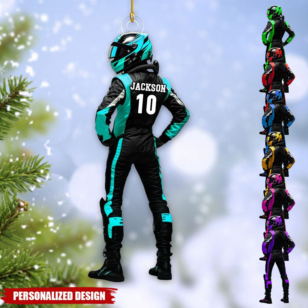 Personalized Race Car Ornaments-Gifts For Race Car Lovers