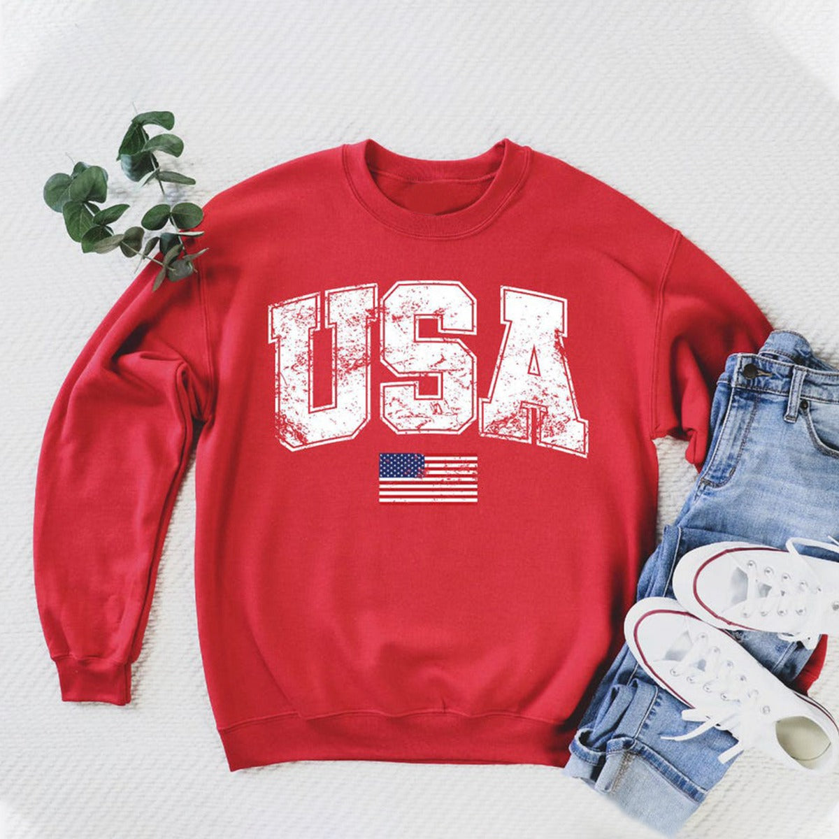 Retro USA Sweatshirt, 4th of July Sweatshirt, Patriotic Sweatshirt