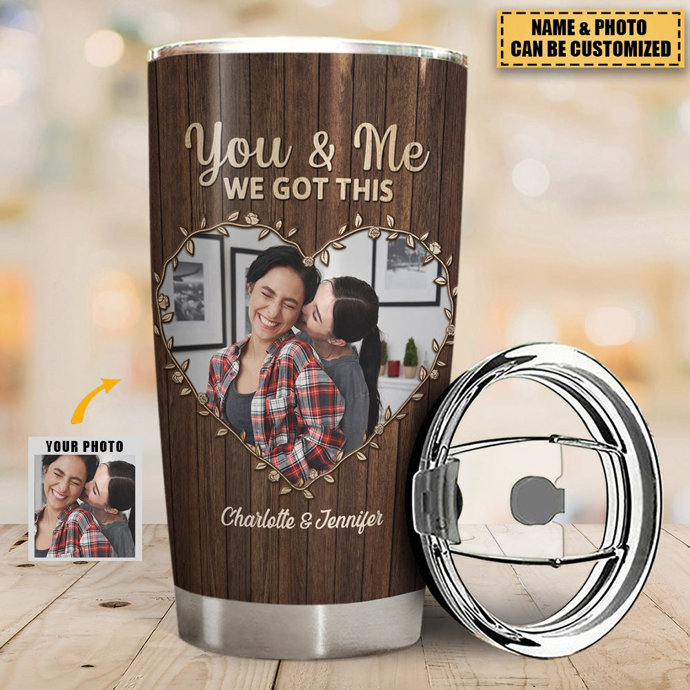 Custom Photo The Day I Met You - Anniversary Gift For Couples - Personalized Tumbler