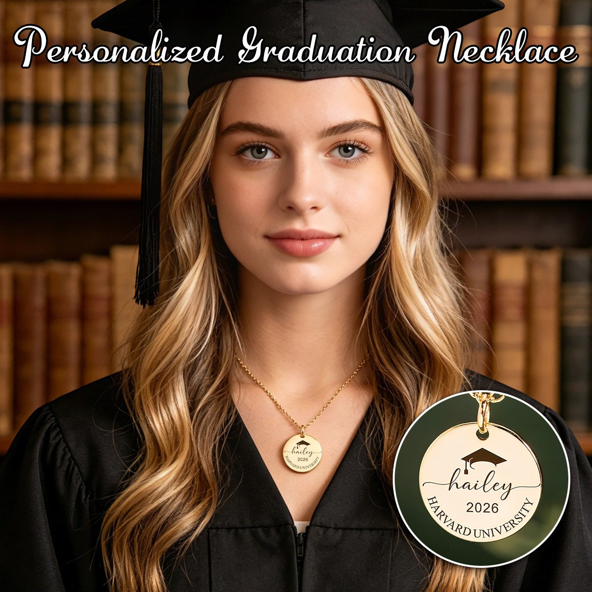 Personalized Graduation Necklace-Memorial Gifts