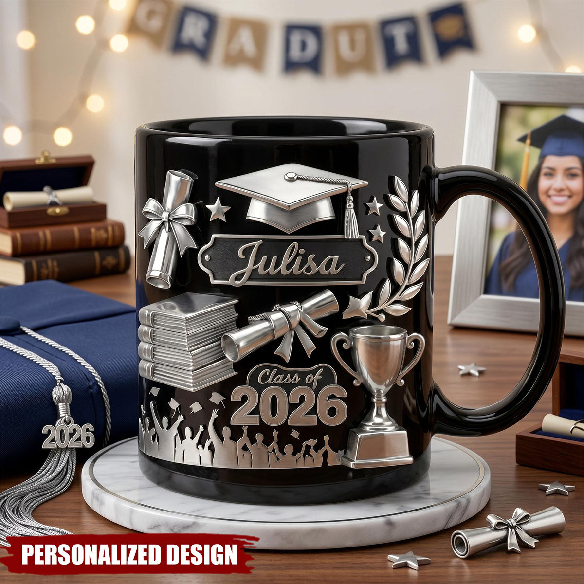 Personalized Graduation Mugs-Grad Gifts For Daughter/Son
