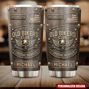 Old Biker Club-Personalized Biker Tumbler