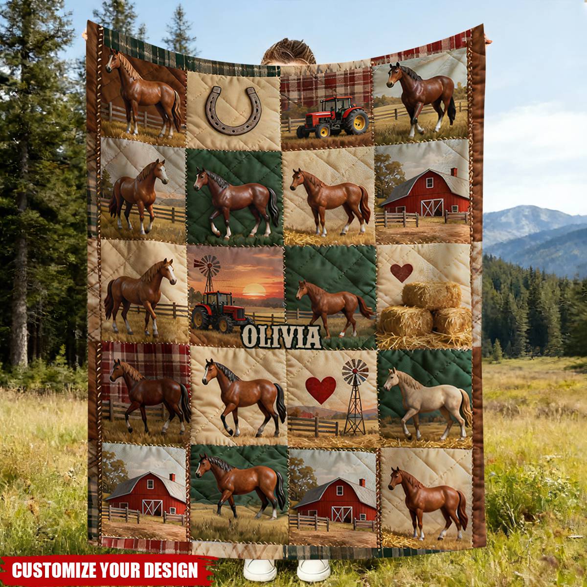 Horse Ranch - Personalized Horse Blanket