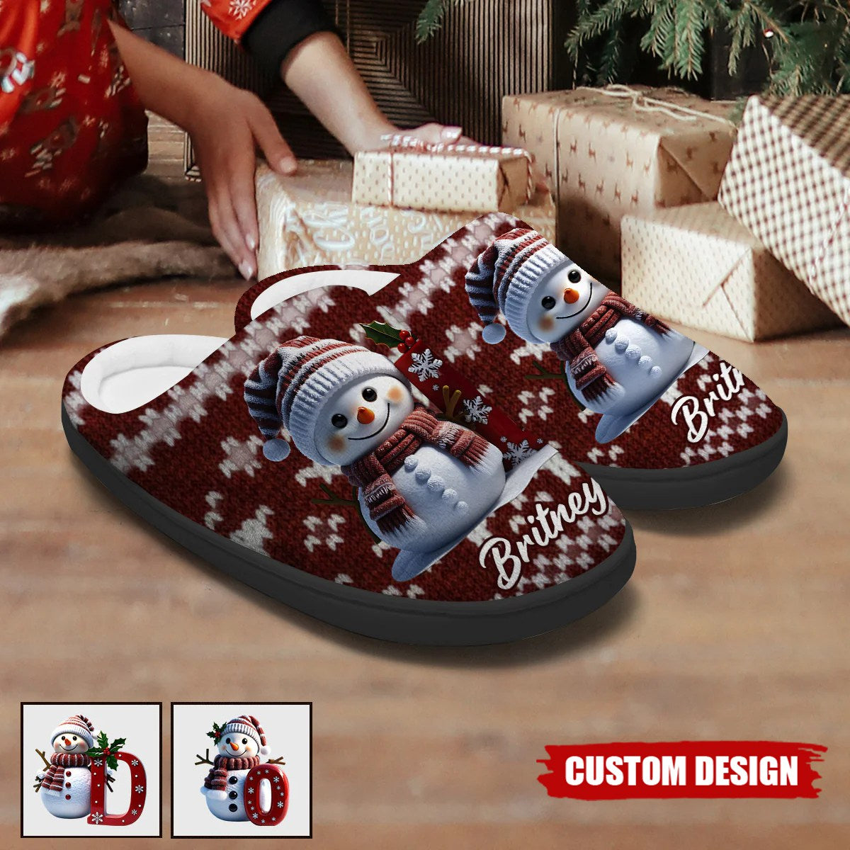 Merry Christmas - Personalized Family Slippers