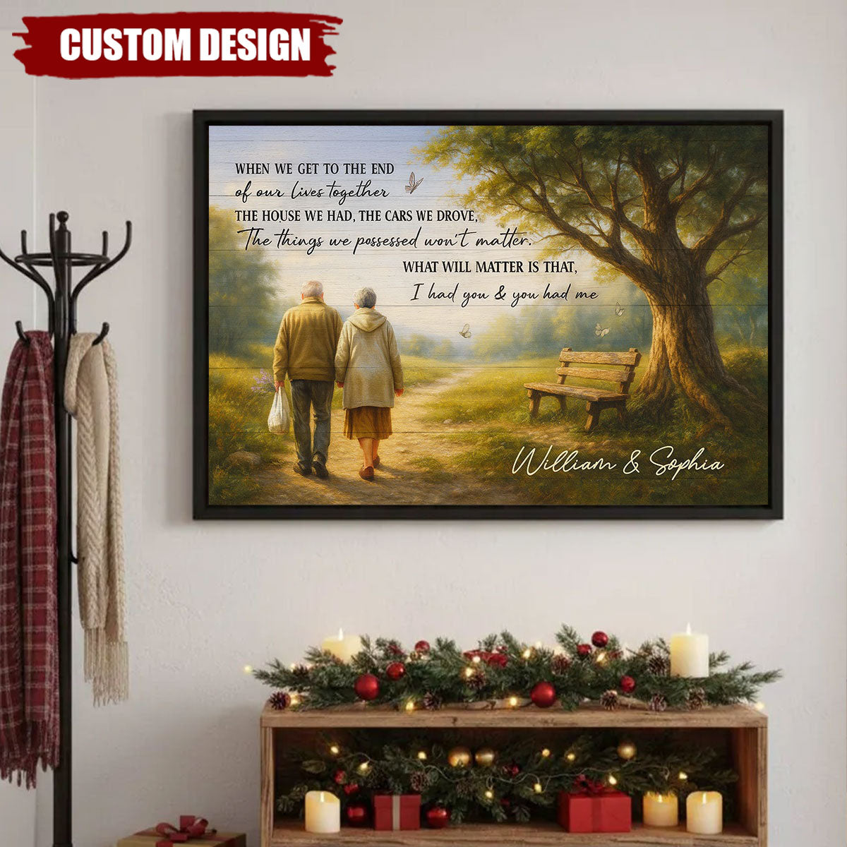 Personalized When We Get to the End of Our Lives Together Peaceful Landscape Poster - Gift For Couple