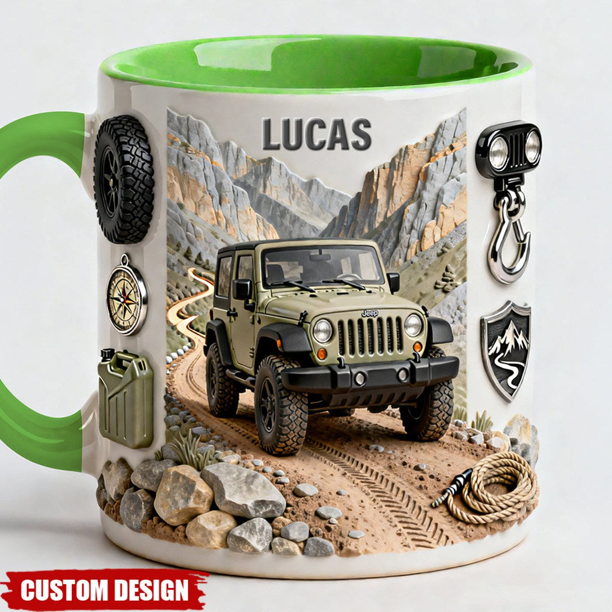 Off-Road Car Coffee Accent Mug - Personalized Gifts For Off-Road Car Lovers
