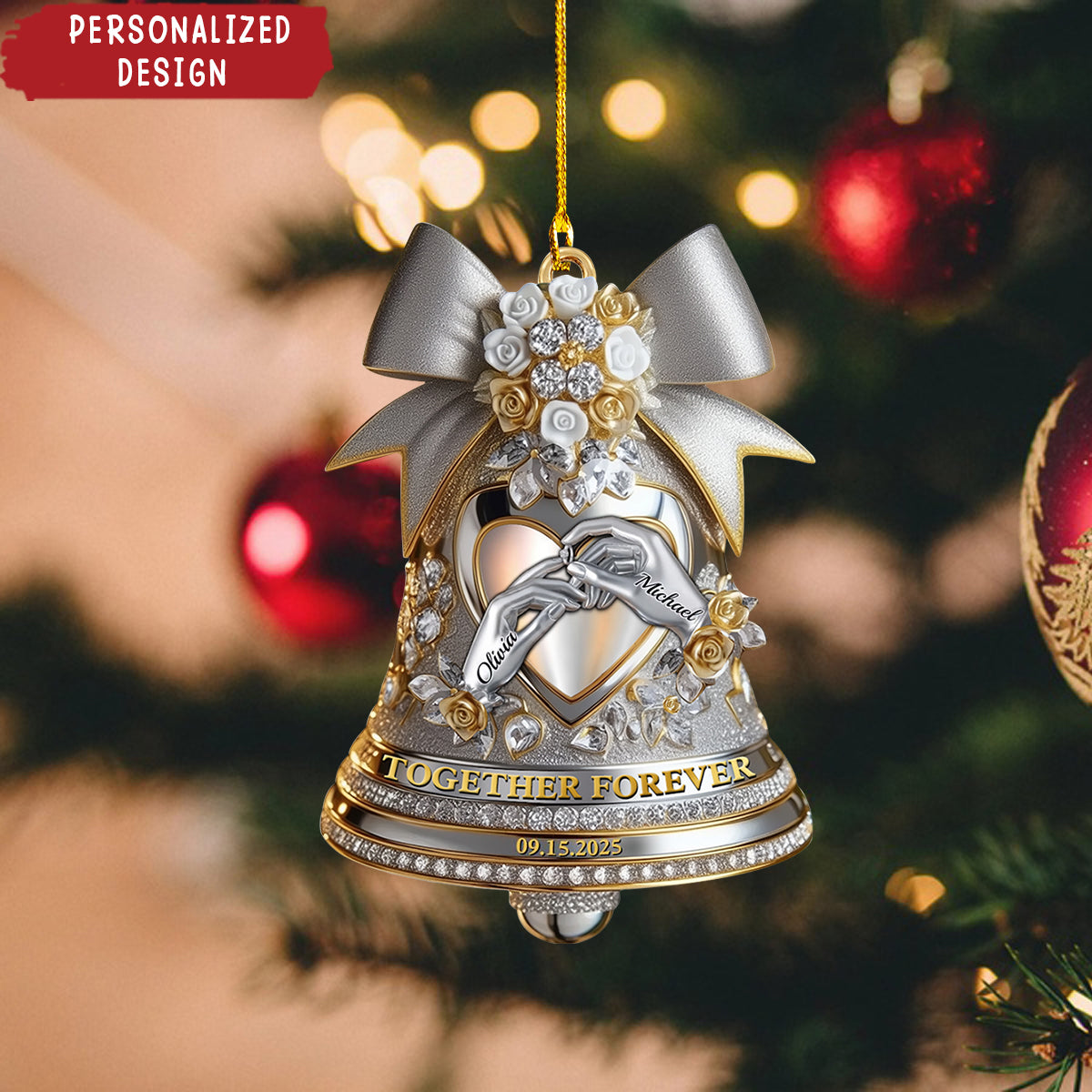 Together Forever - Personalized Couple Ornament