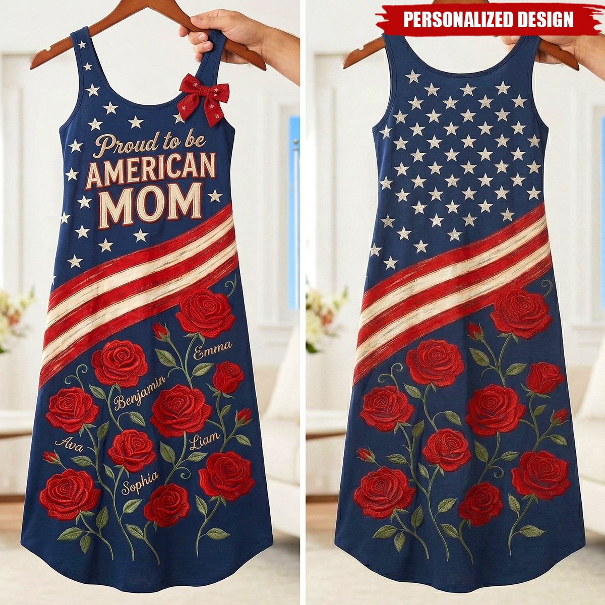 Personalized Proud Mom Maxi Dress-Gifts For Mom