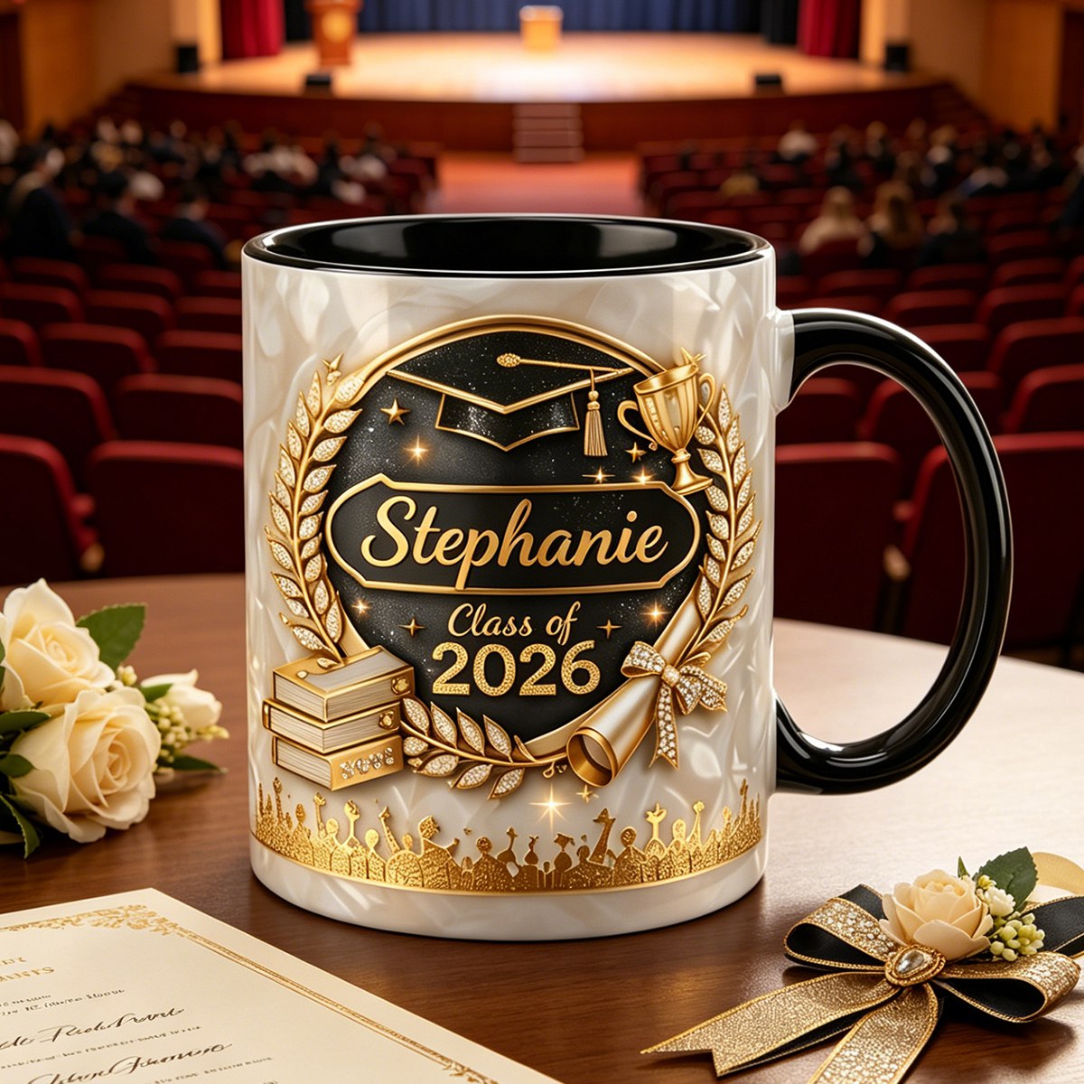 Personalized Graduation Mug 2026, Custom Name Mug Class of 2026 Gift
