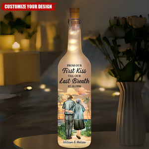 From Our First Kiss - Personalized Custom Bottle Lamp