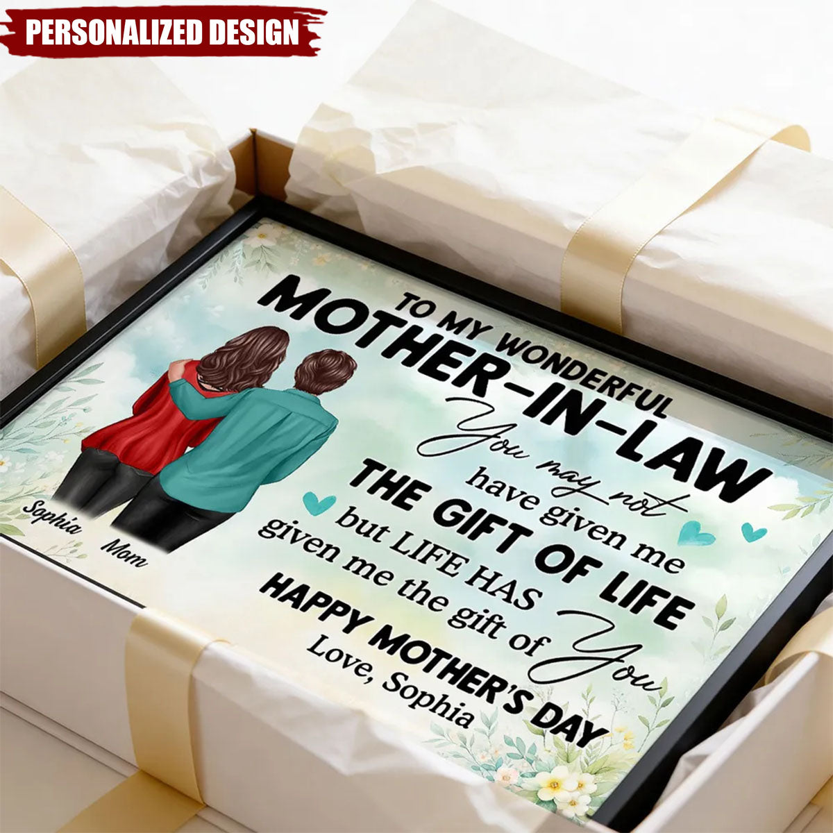 To My Mother-In-Law Happy Mother's Day-Personalized Poster-Heartwarming Mother's Day Gift For Mother-In-Law