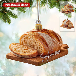 Personalized Sourdough Bread Christmas Ornament