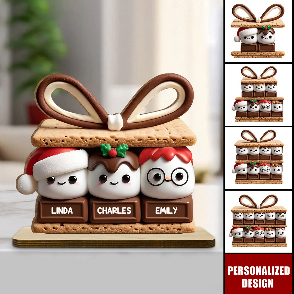 Happy Smores-Personalized Wood Plaque