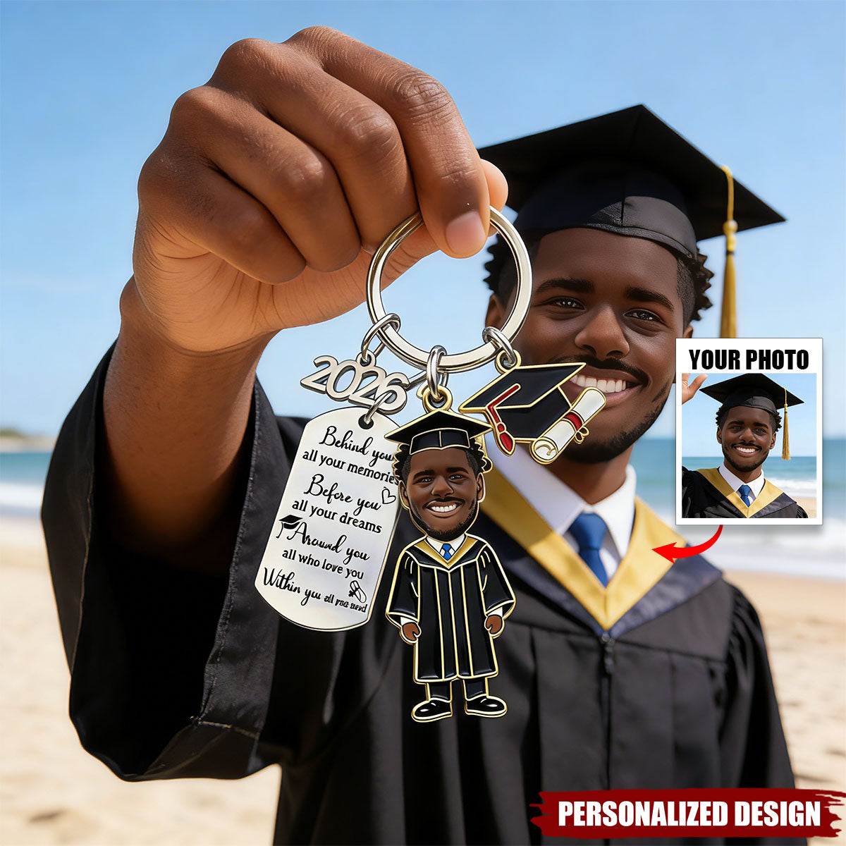 Graduation Gift-Personalized Graduation Keychain