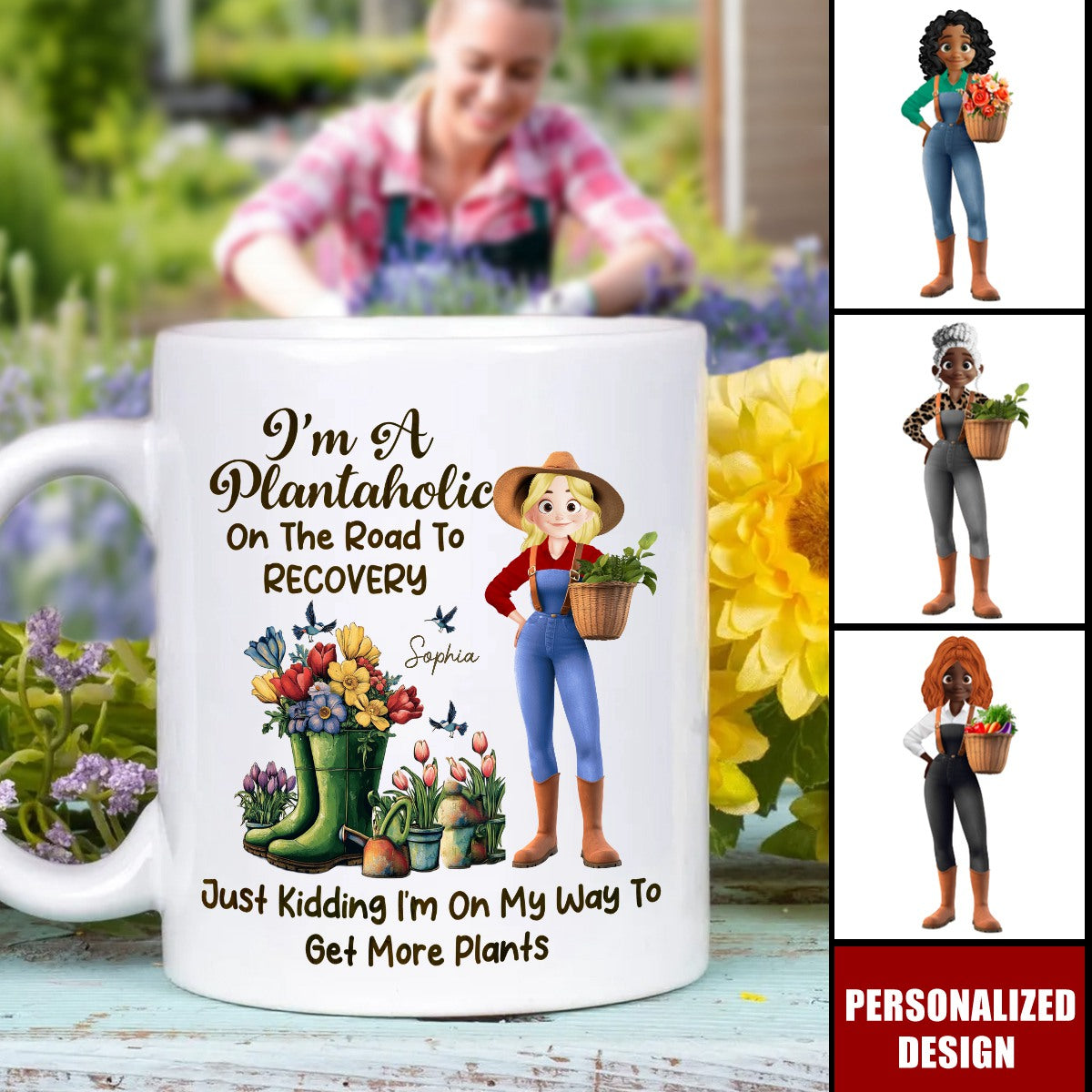 I'm A Plantaholic On The Road To Recovery-Personalized Mug