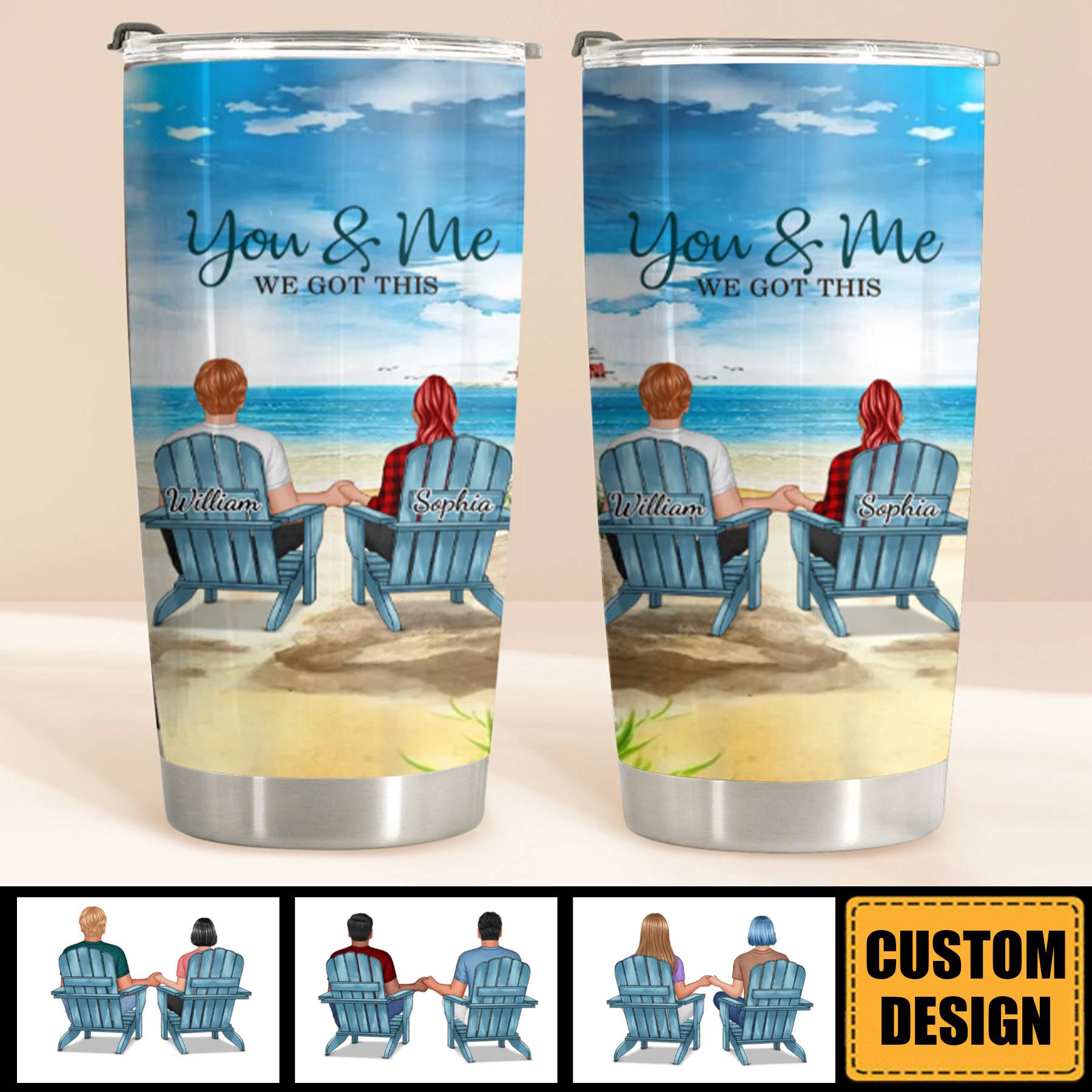 You And Me We Got This - Anniversary Gift For Couples - Personalized Tumbler