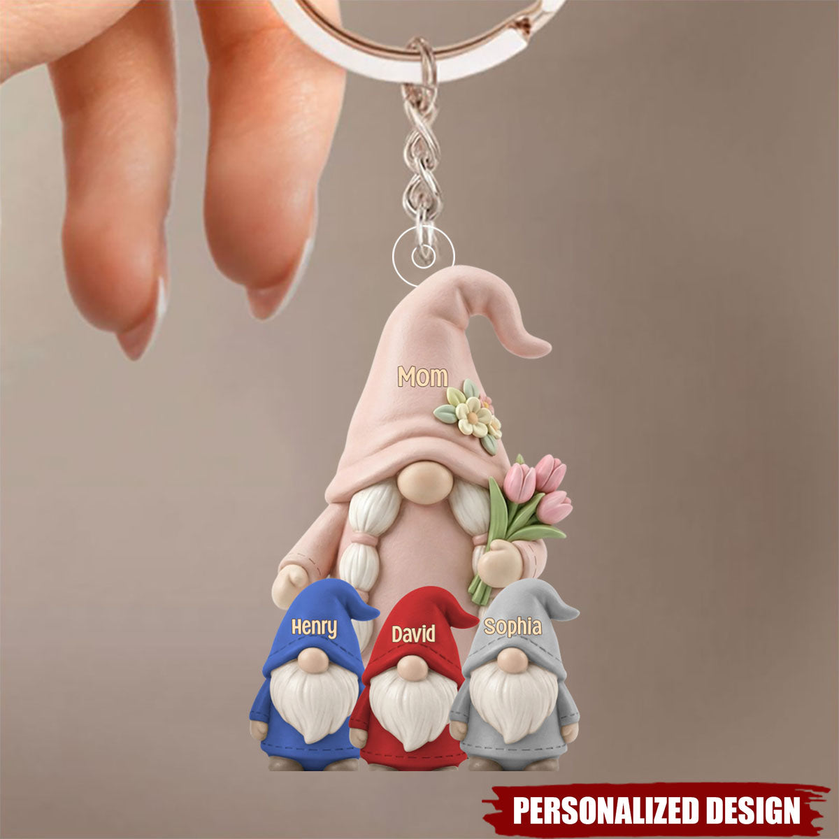 Personalized Mom Keychain- Gifts For Mom