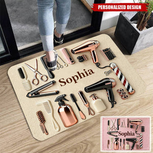 Proud Hair Stylist-Personalized Hairdresser Doormat