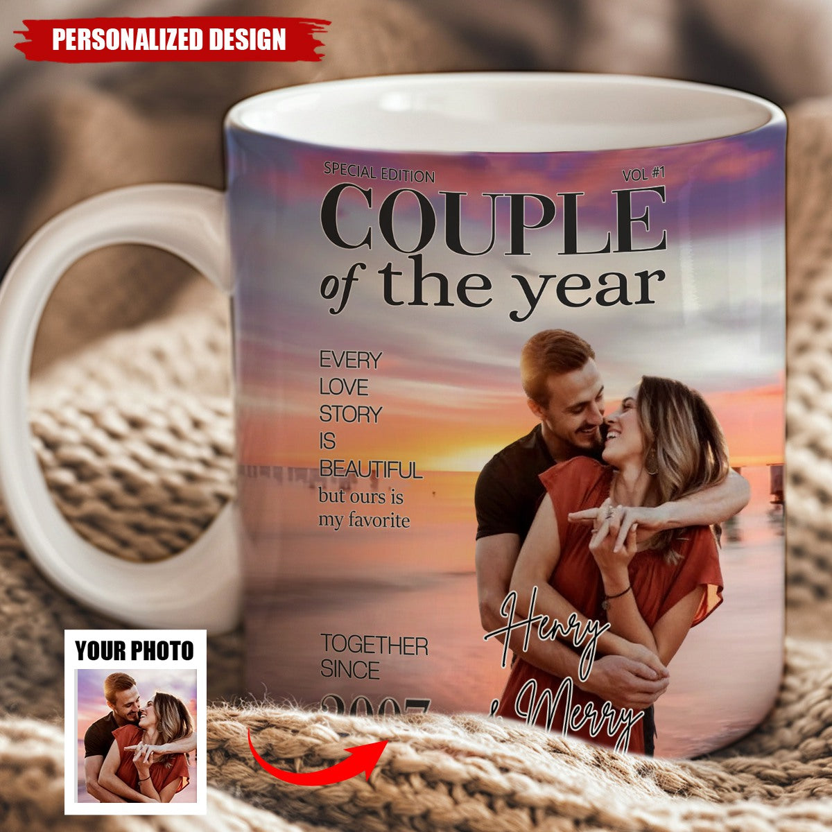 Choosing You Feels So Right-Personalized Couple Mug-Anniversary Wedding Gifts For Husband And Wife