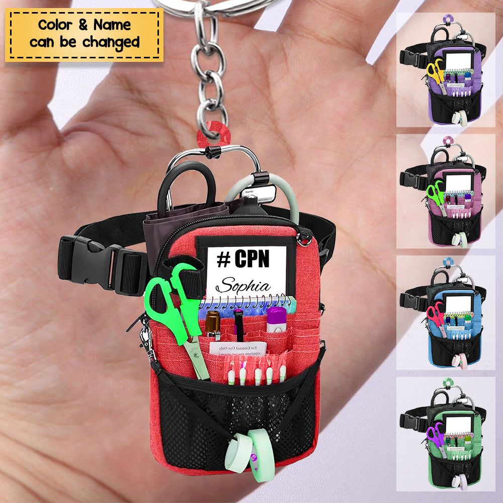 Nurse Bag - Personalized Acrylic Keychain