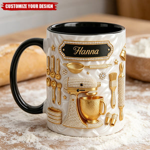Personalized Baking 3D Print Mug, Gifts For Baking Lovers