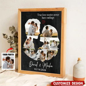 Personalized Couples Canvas Poster - Gift For Husband Wife, Couples