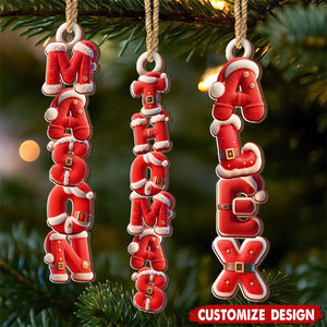 Personalized Your Name Letter Ornament - Gift For Your Family