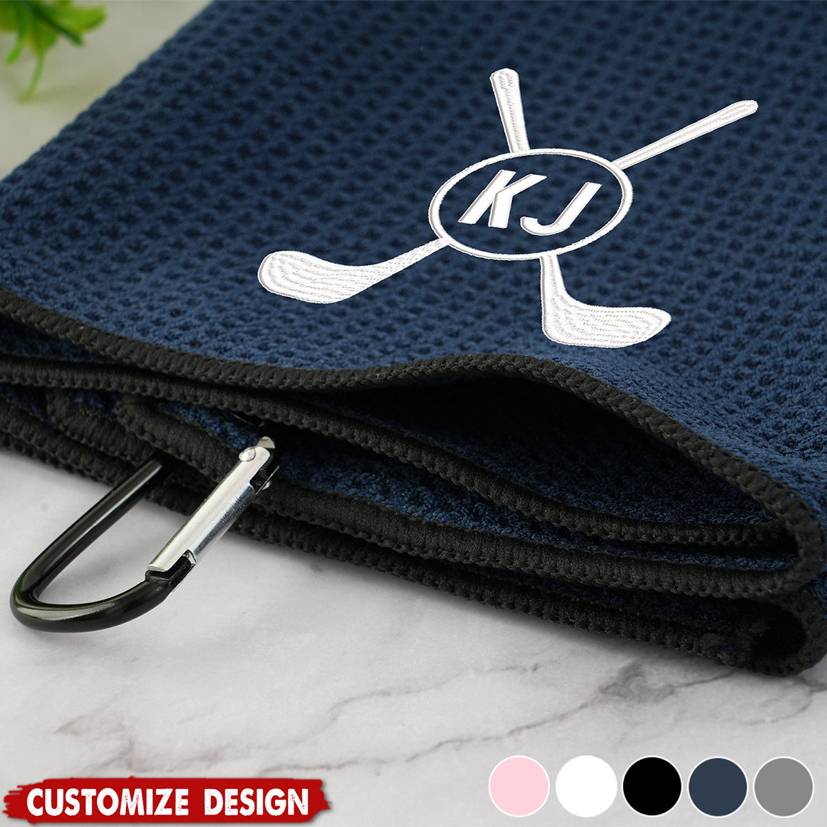 Monogrammed Golf Towel-Personalized Golf Towel-Gift for Family Friend