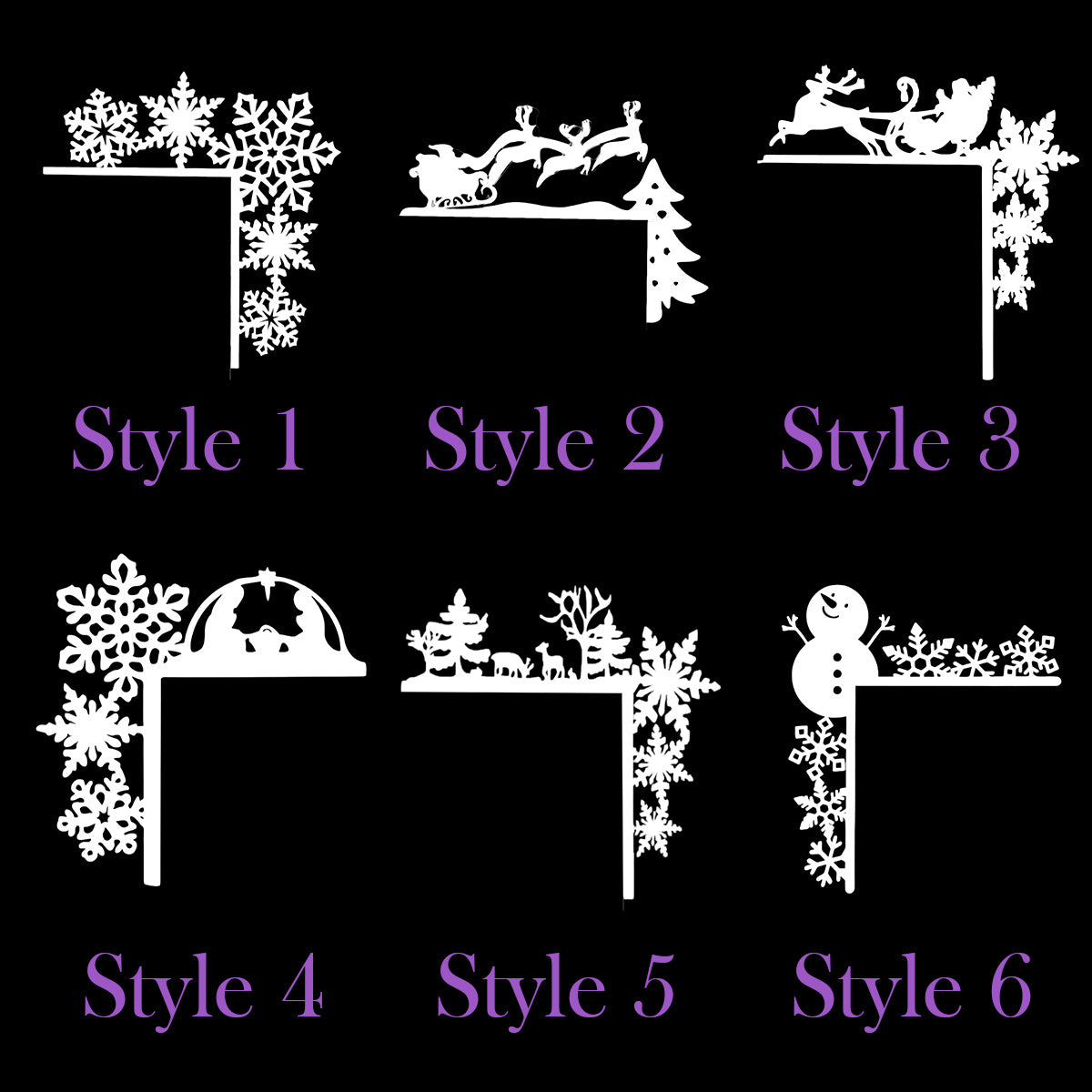 Metal Christmas Door Topper