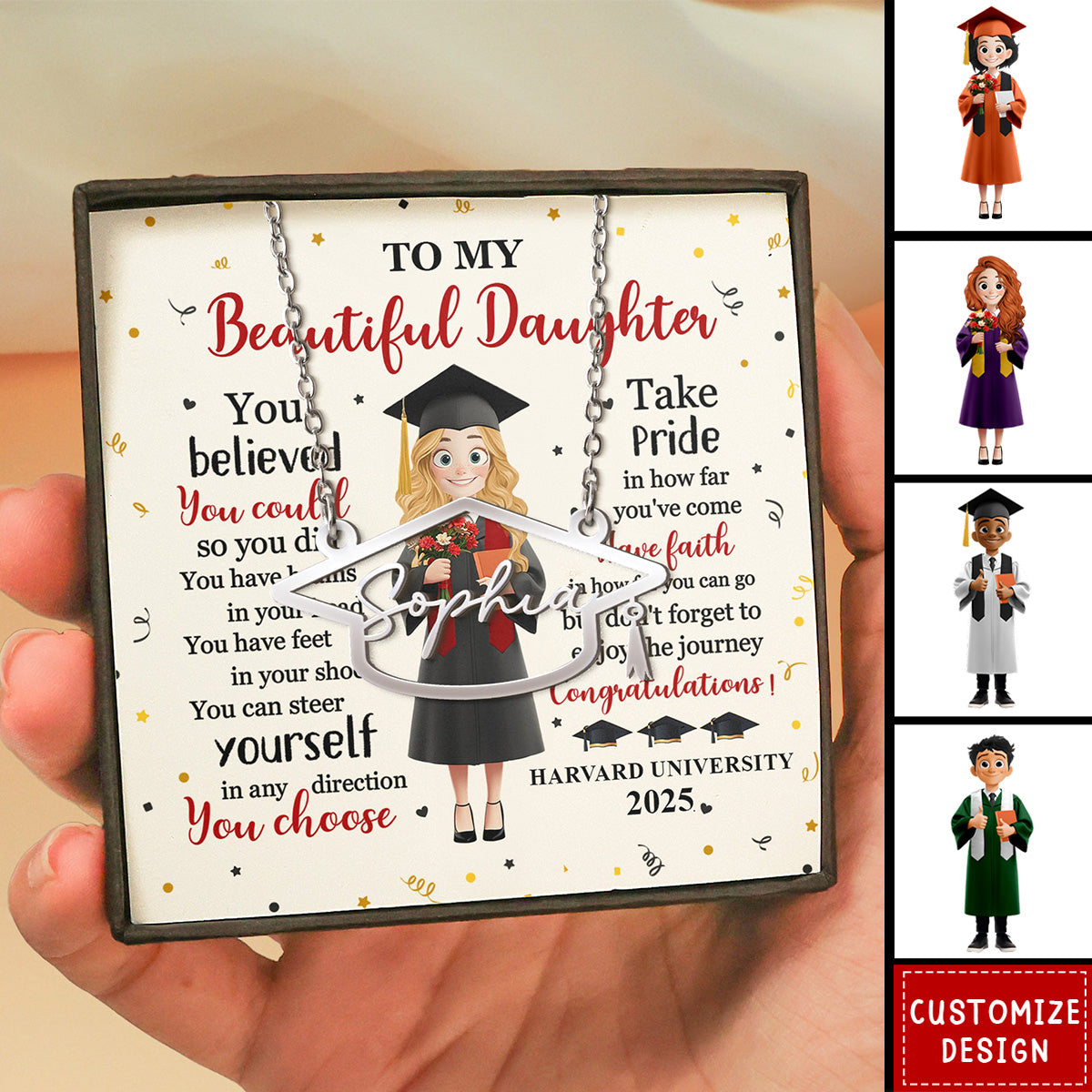 You've Worked So Hard To Make Your Dreams Come True - Custom Name Necklace