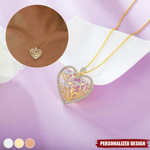 Personalized Tree of Life Pendant Necklace