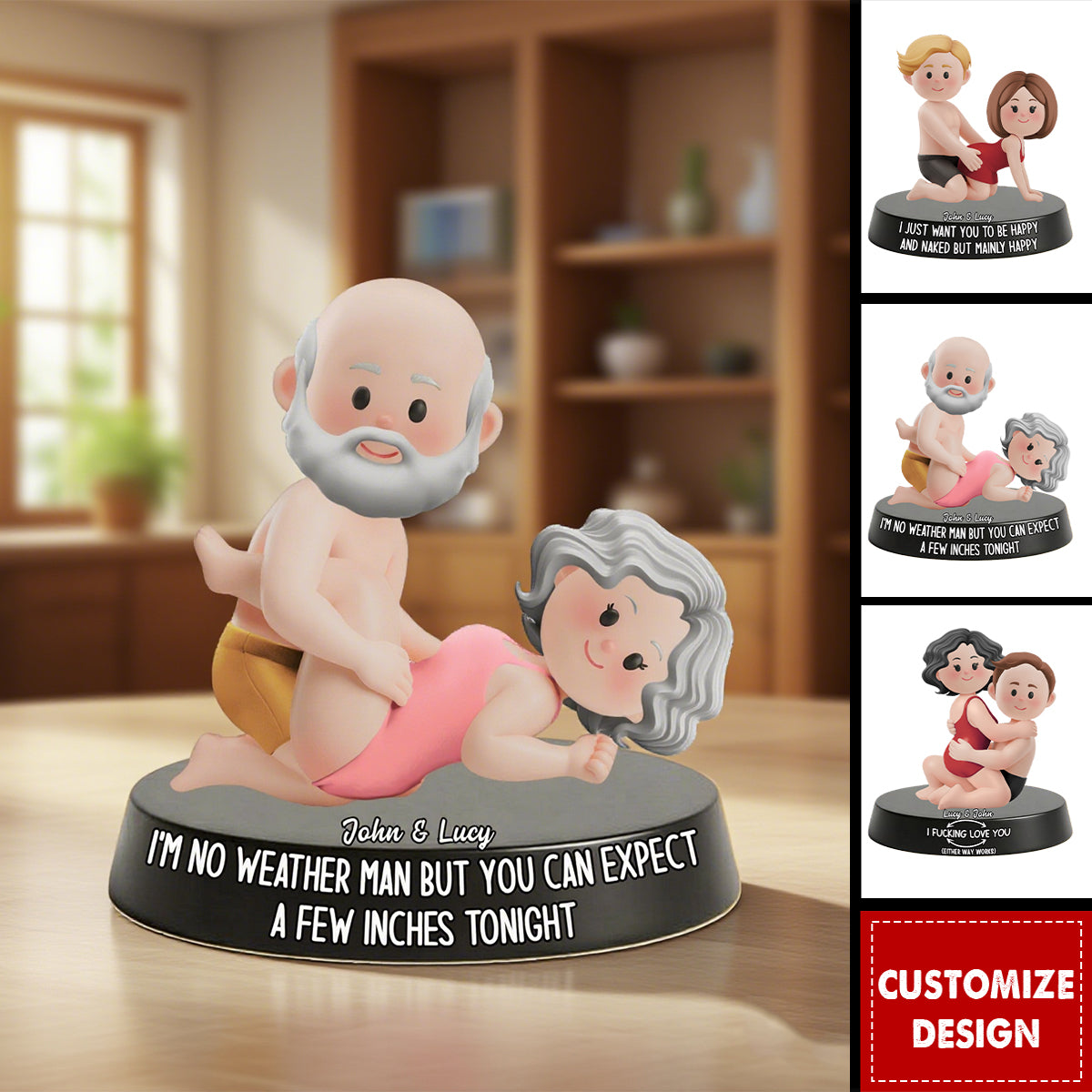 I Love You Either Way Works Funny - Personalized Couple Acrylic Plaque