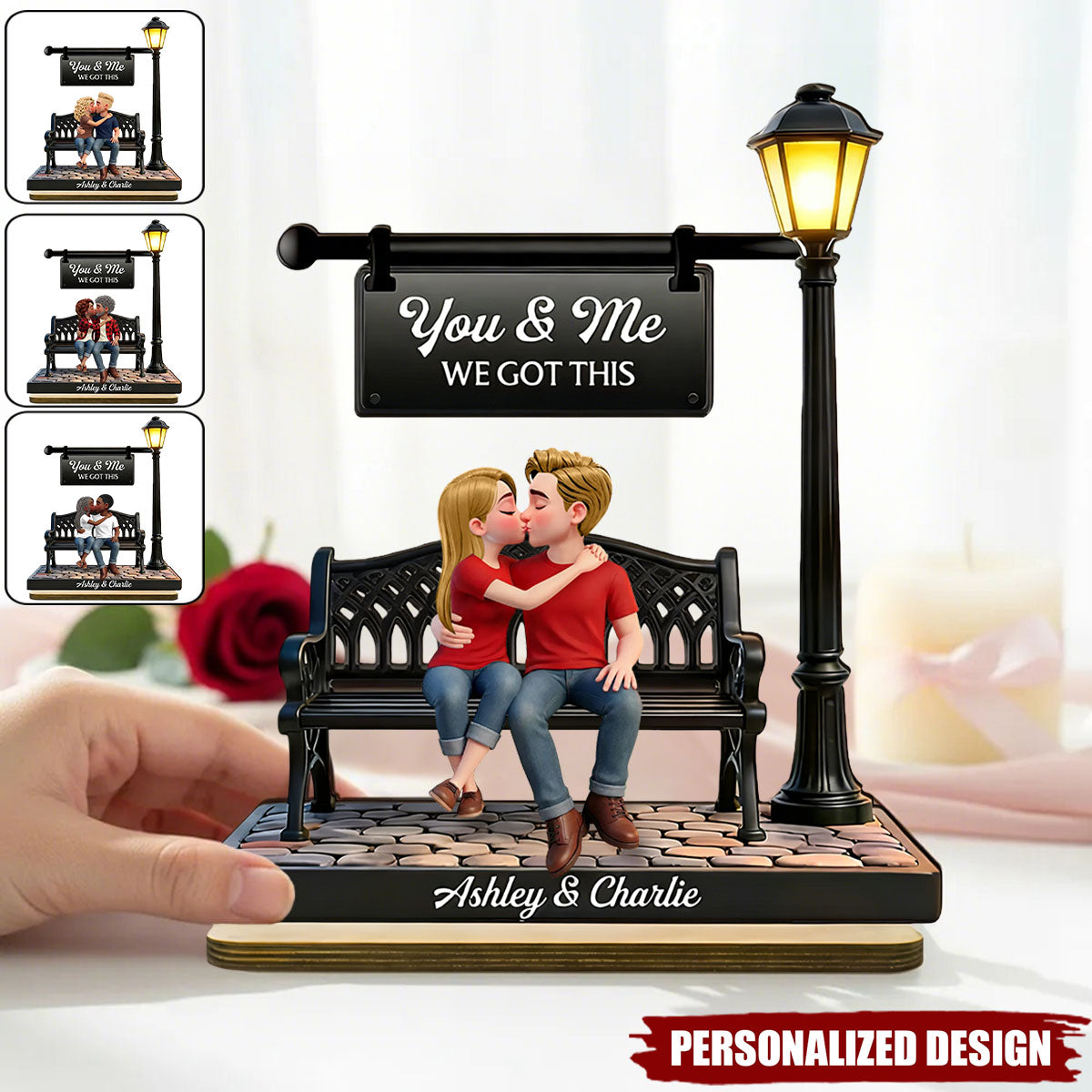 Personalized Couple Wooden Plaque-Valentine's Day Gift For Couple