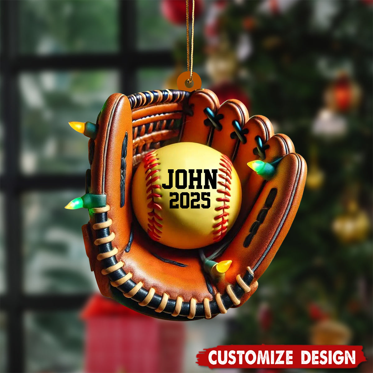 Personalized Softball Christmas Ornament-Gifts For Softball Players