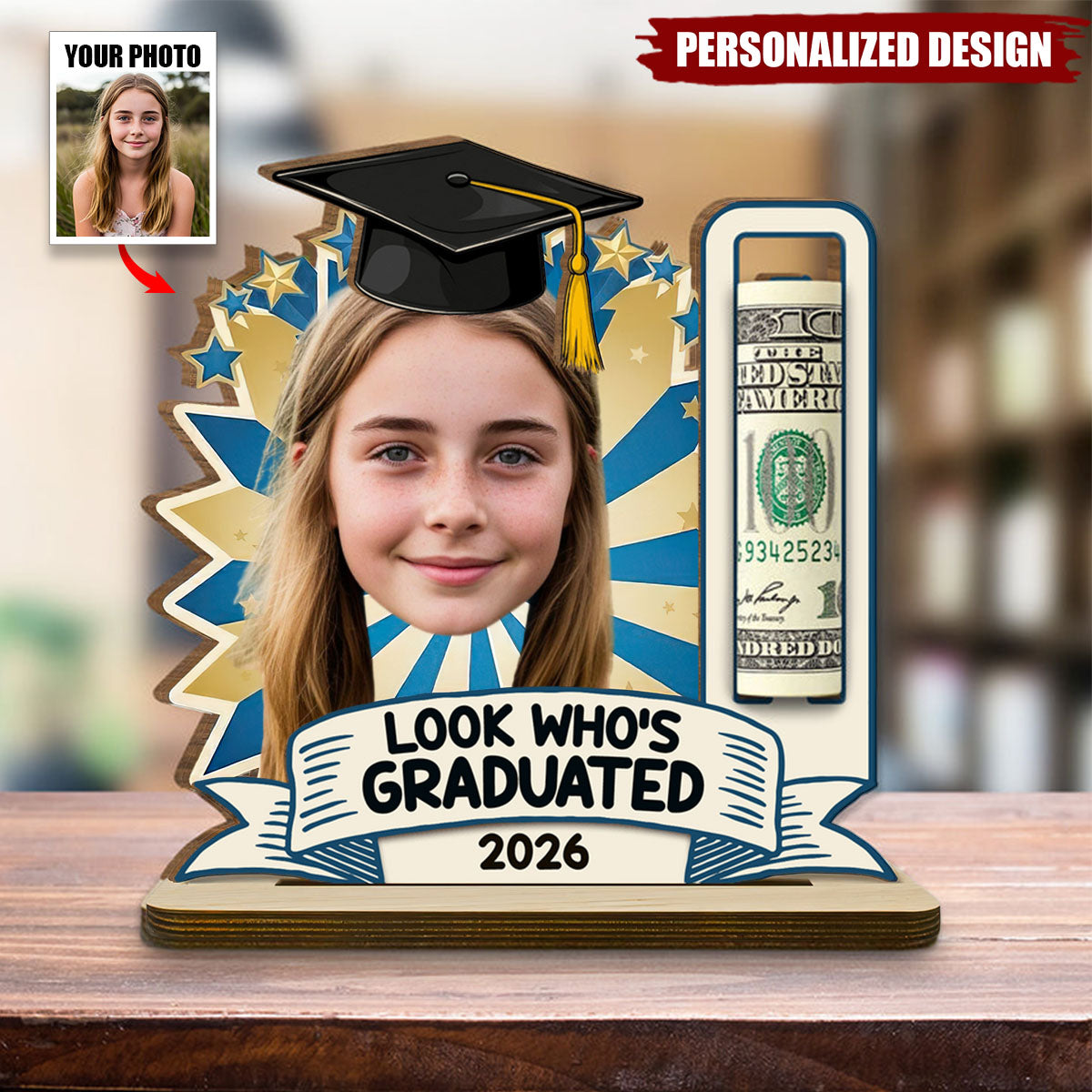 Personalized Graduation Wood Plaque-Graduation Gift