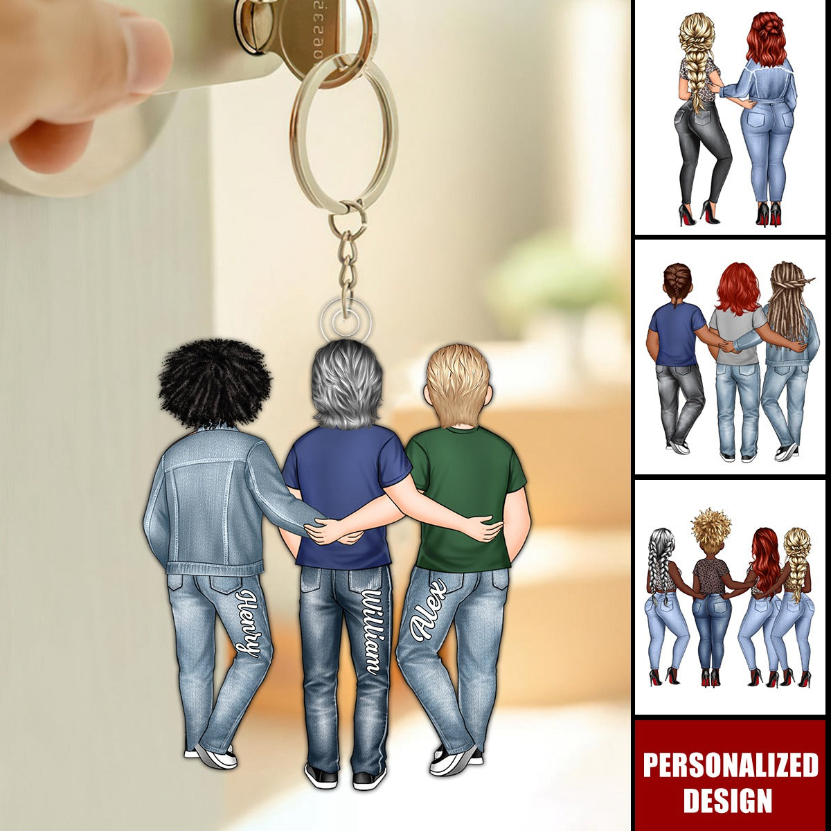 My Best Friend-Personalized Keychain
