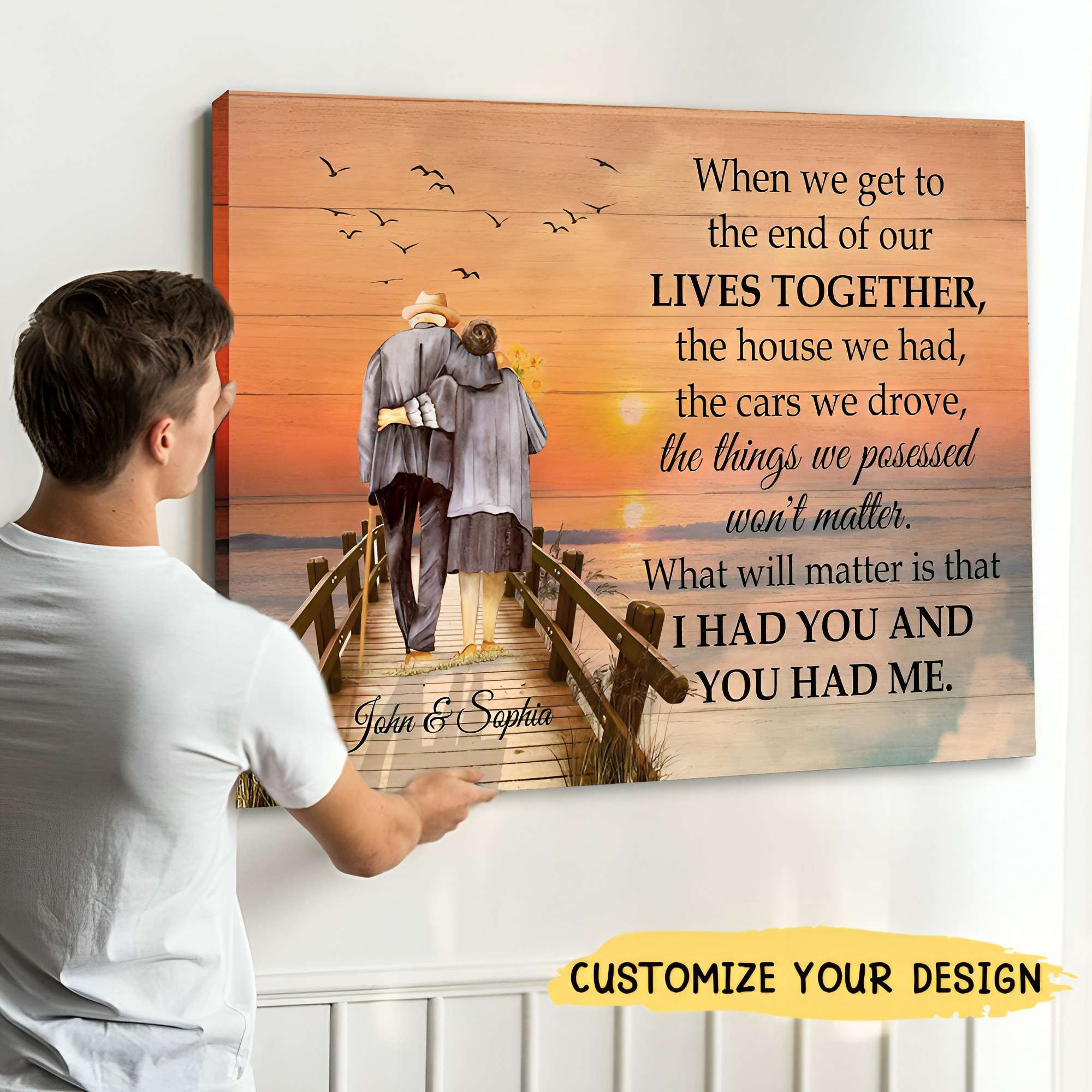 I Had You And You Had Me Personalized Couple Poster