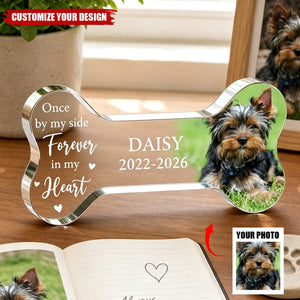 Personalized Pet Memorial Acrylic Plaque, Photo Pet Memorial Gift