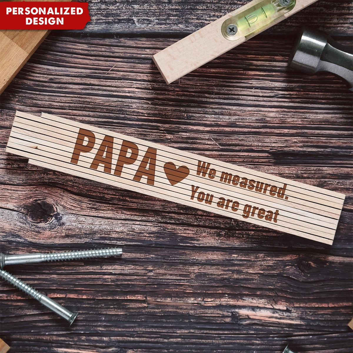 Personalized Folding Rule-Father's Day Gift