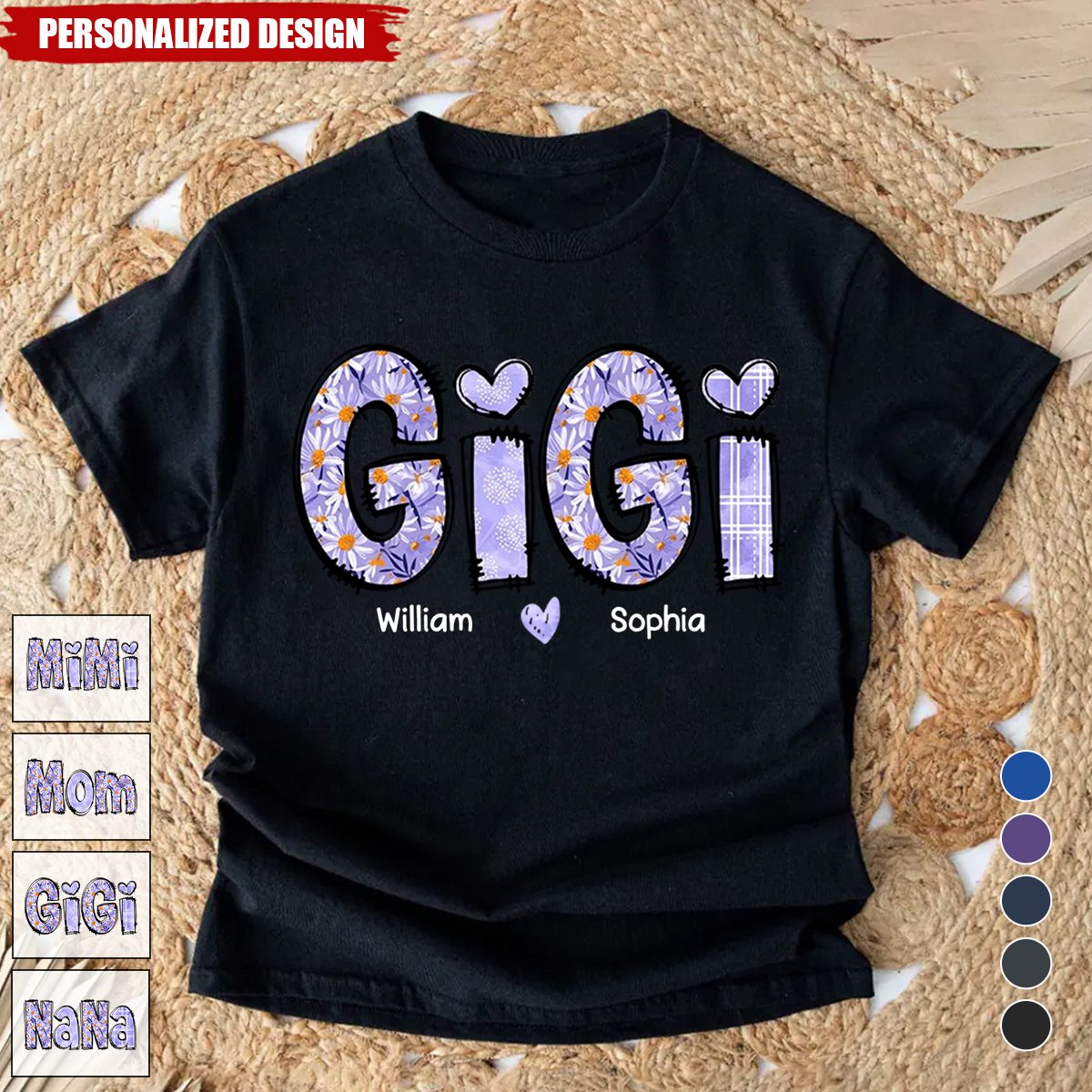 Personalized Grandma T-Shirt-Gift For Grandma