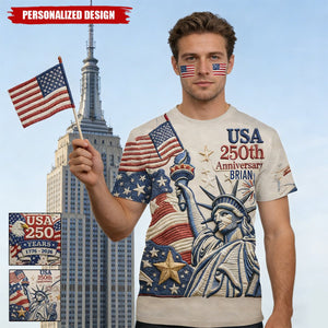 US 250th Anniversary-Personalized T-Shirt/Sweatshirt