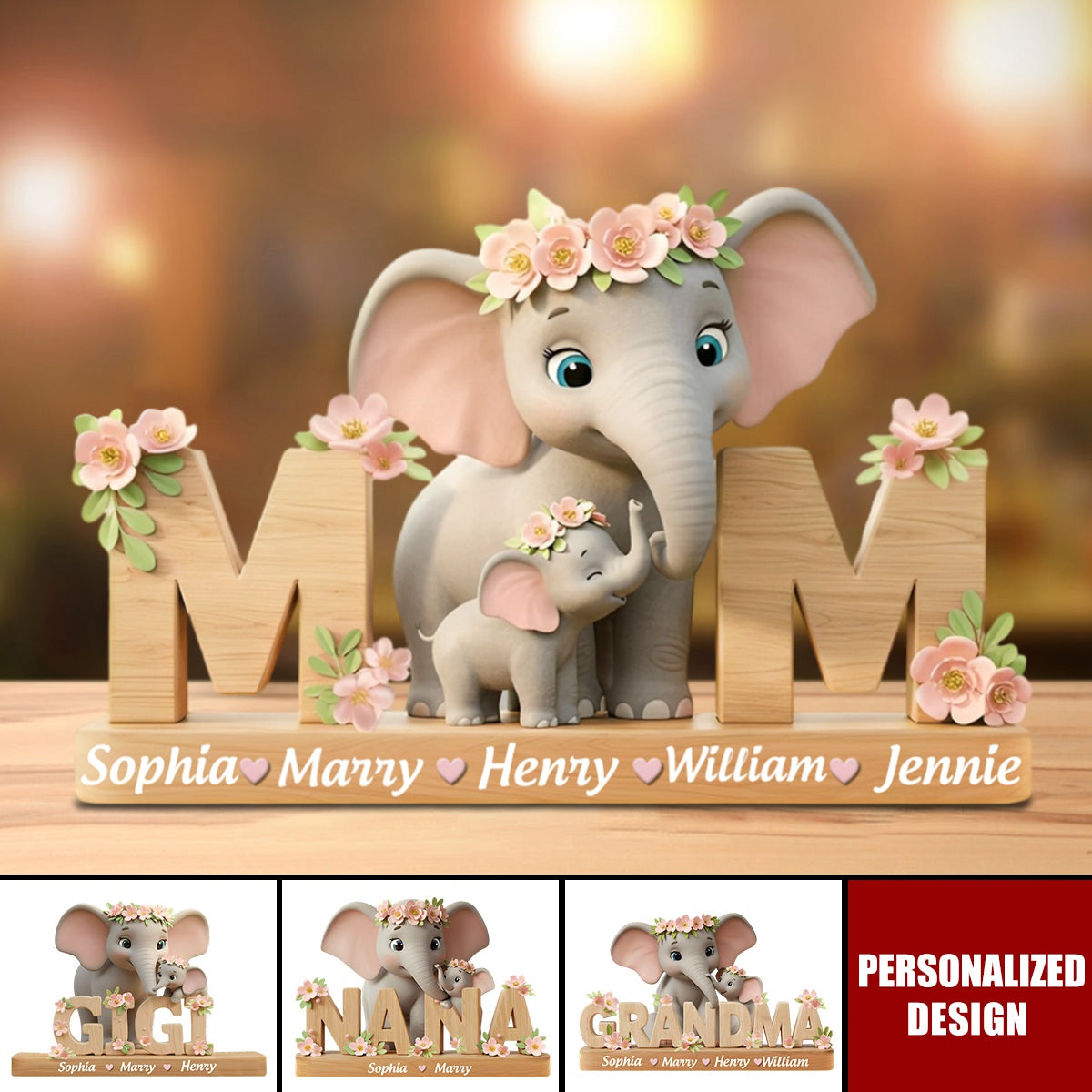 Best Mom/ Grandma Ever-Personalized Mother Plaque