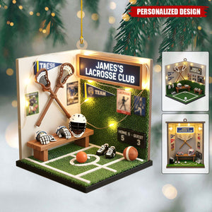 Personalized Lacrosse Christmas Ornament-Gift for Lacrosse Player