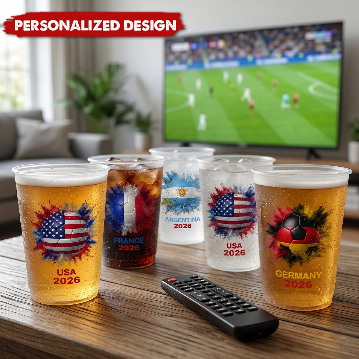 Custom Country Flags-Personalized Cups