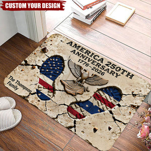 America 250th Anniversary Doormat - Personalized Gifts