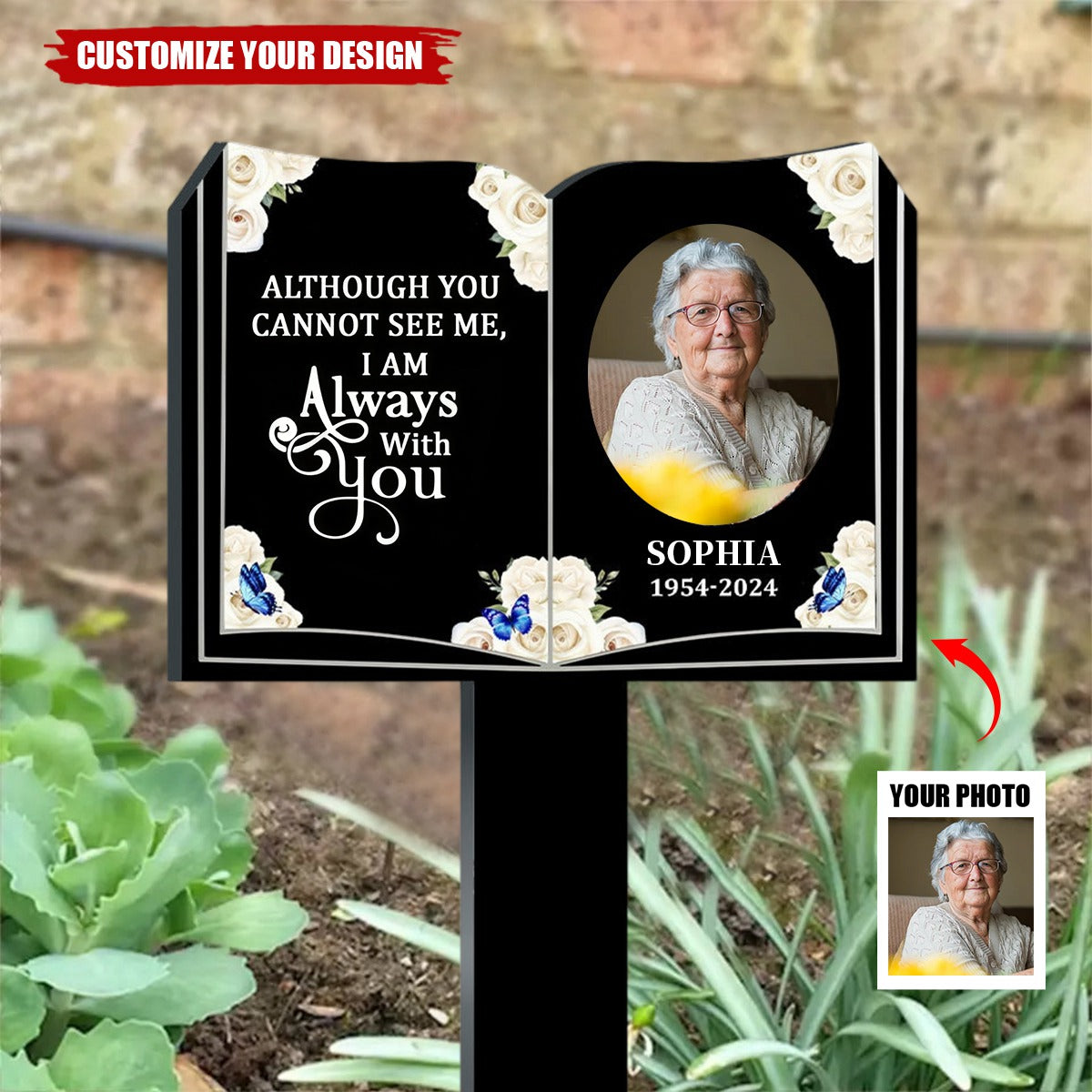 Because Someone We Love Is In Heaven - Personalized Custom Acrylic Garden Stake