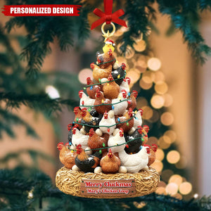 Personalized Chicken Acrylic Ornament Gifts For Chicken Lovers