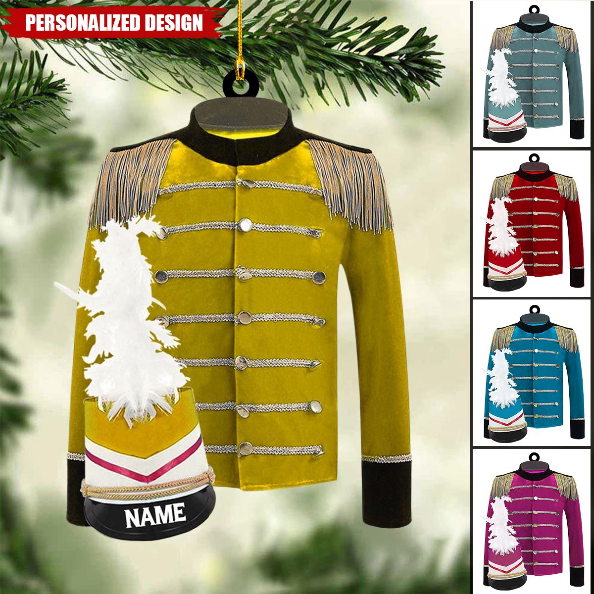 Personalized Marching Band Uniform Ornament-Gifts For Marching Band