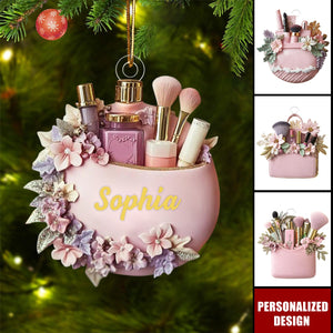 Personalized Makeup Christmas Ornament-Gift For Makeup Lovers