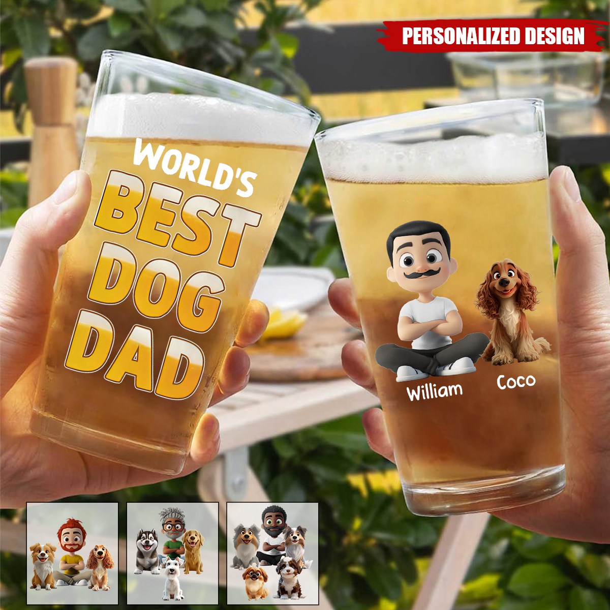 Best In The World-Personalized Beer Glass